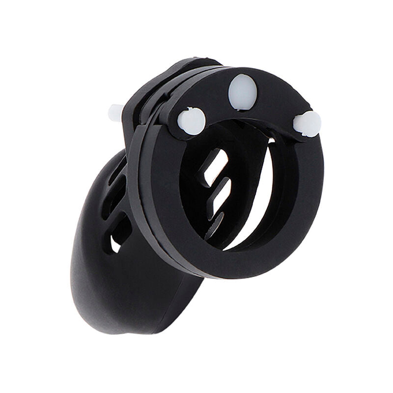 HIDDEN DESIRE - EXTREME SILICONE CHASM PUMP CAGE SIZE S BLACK