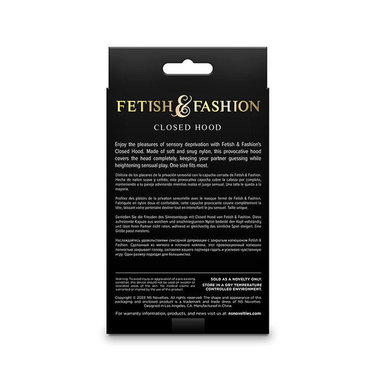 NS NOVELTIES - FETISH & FASHION GESCHLOSSENE MASKE NYLON WEISS