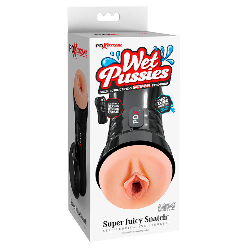 PDX EXTREME - WET PUSSIES SELF-LUBRICATING VAGINAL MASTURBATOR, MEAT
