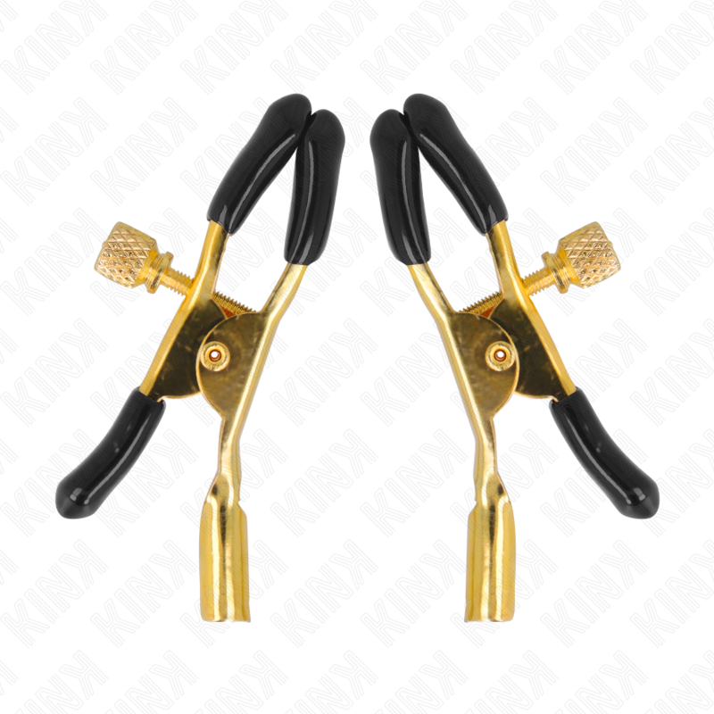 KINK - GOLDEN NIPPLE CLAMPS 6 CM