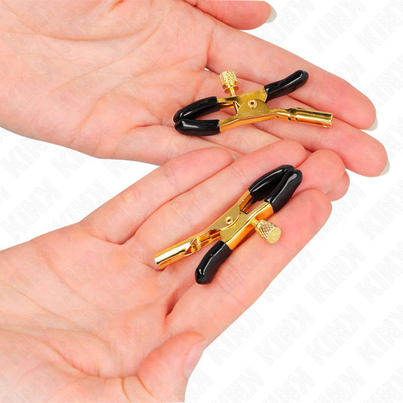 KINK - GOLDEN NIPPLE CLAMPS 6 CM