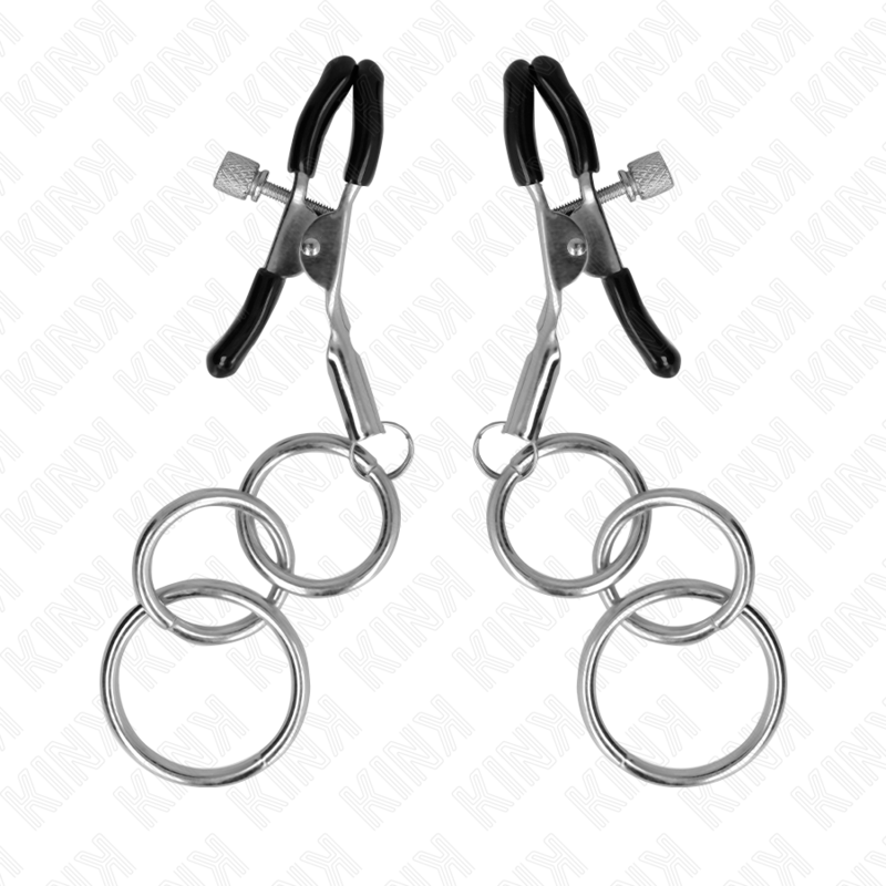 KINK - 3 O-RING NIPPLE CLAMPS 6 CM
