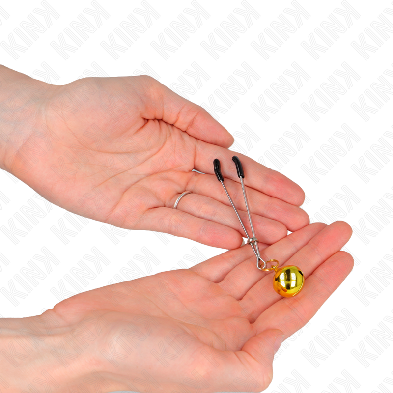 KINK - THIN BELL NIPPLE CLIPS GOLD 7 CM