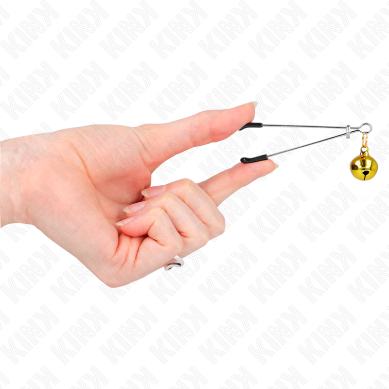 KINK - THIN BELL NIPPLE CLIPS GOLD 7 CM