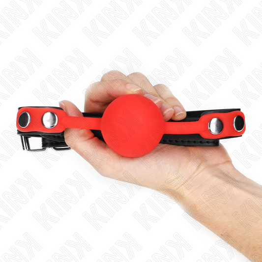 KINK - RED SILICONE BALL 4 CM GAGG 60 x 2 CM