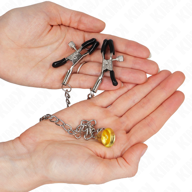 KINK - CHAIN ​​NIPPLE CLAMPS WITH HORNE PLEATE 30 CM