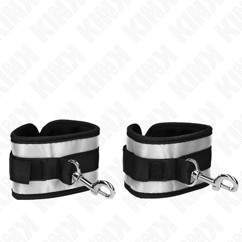 KINK - NEOPRENE WRIST Cuffs GRAY 23 X 5 CM