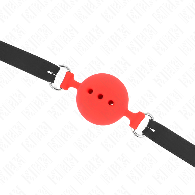 KINK - FULL SILICONE FLAPES 55 x 2 CM WITH 5 CM BALL SIZE L RED ADJUSTABLE 35-51 CM