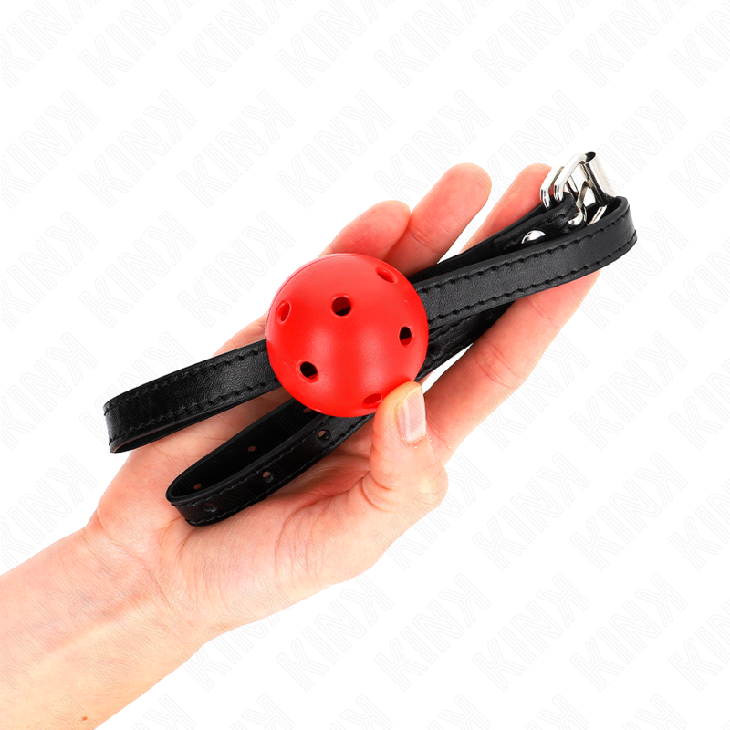 KINK - SIMPLICITY RED BREATHABLE 4.5CM BALLGAG 62 x 1.5CM