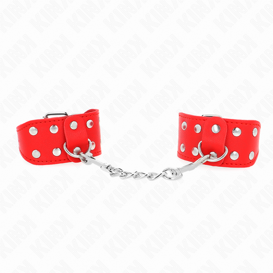 KINK - BRACKETS WITH DOUBLE ROW ADJUSTABLE RIVETS RED