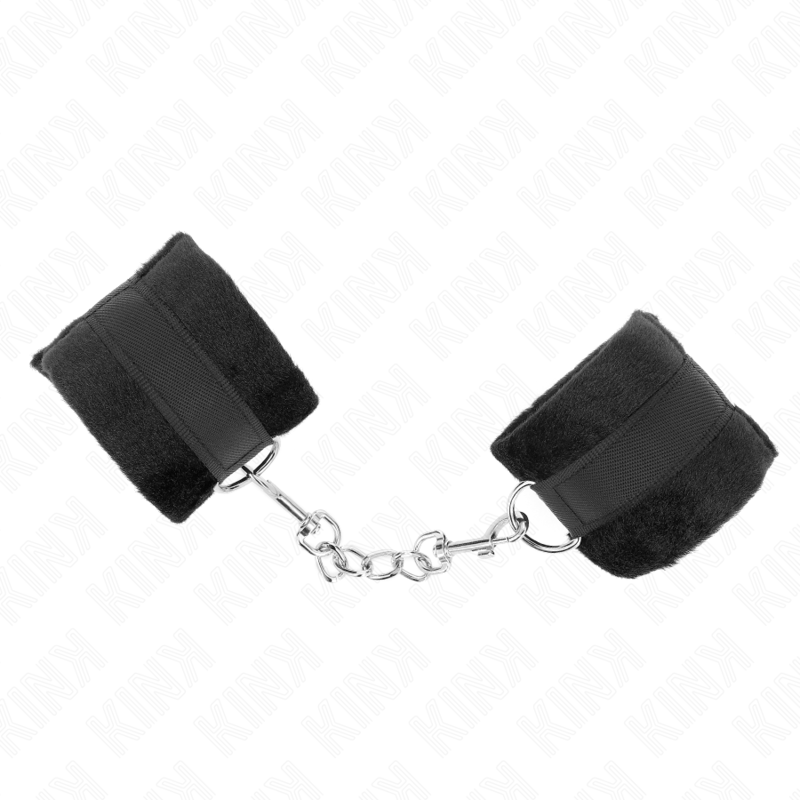 KINK - BEGINNER FUR HANDCUFFS BLACK 30 X 7 CM