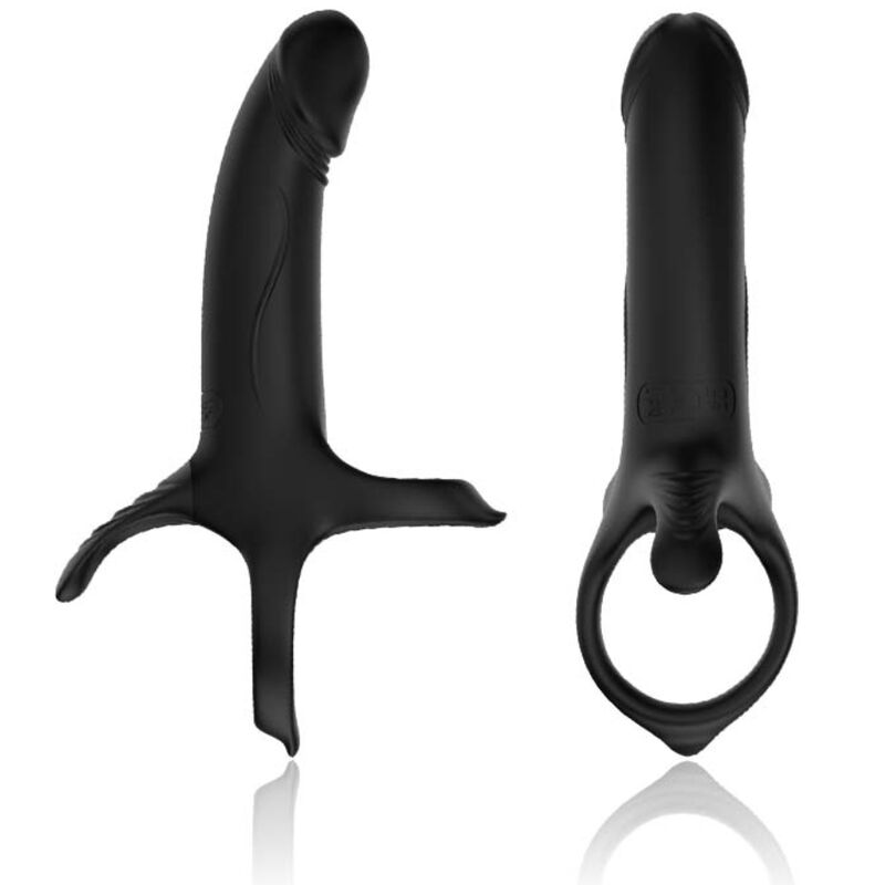 ARMONY - DILDO WITH RING &amp; VIBRATOR BLACK