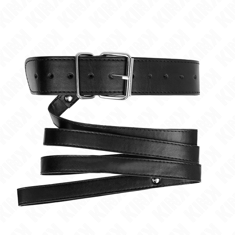 KINK - NECKLACE WITH BELT 116 CM BLACK BELT ADJUSTABLE 32-50 CM X 8 CM