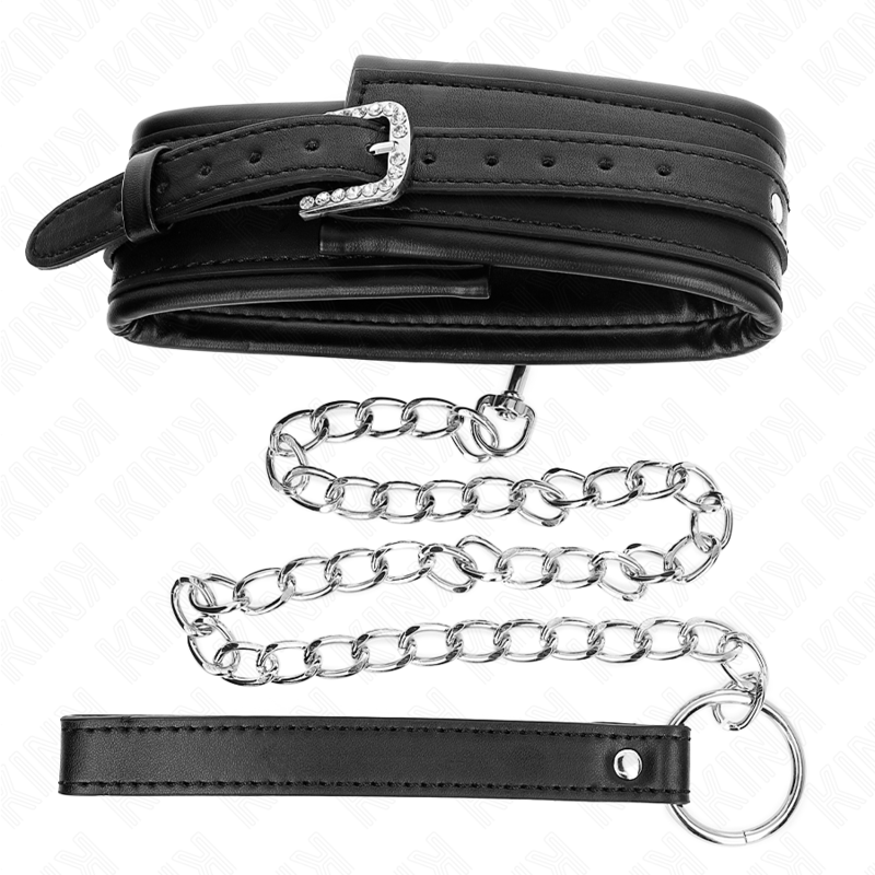 KINK - NECKLACE WITH SHINY BUCKLE BAND 65 CM 48.5 CM X 5.3 CM
