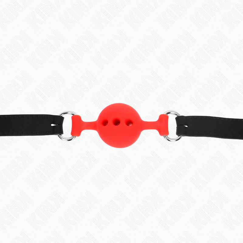 KINK - FULL SILICONE FLAPES 55 x 2 CM WITH 4 CM BALL SIZE S RED ADJUSTABLE 35-51 CM