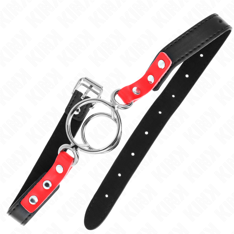 KINK - GAUG WITH MULTIPLE O-RINGS 4 / 4.8 CM RED 38 X 56 CM