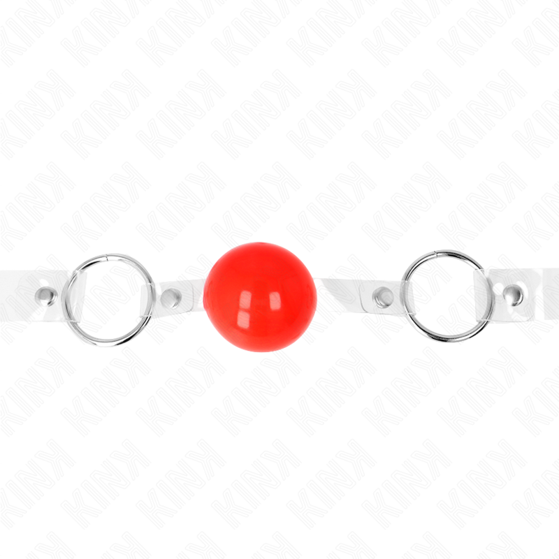KINK - RED TRANSPARENT PVC BALL 4 CM ADJUSTABLE TOGNER