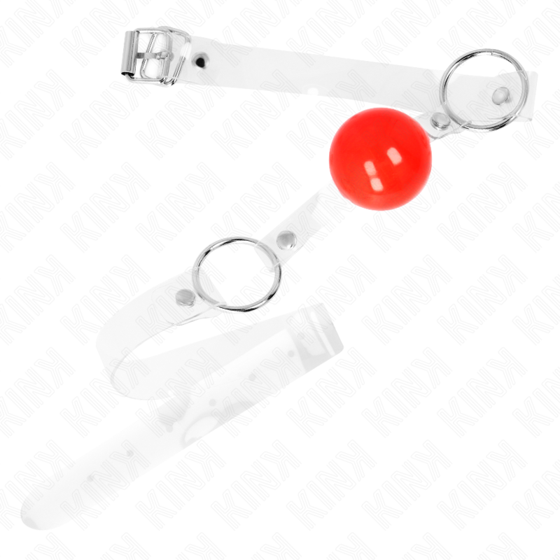 KINK - RED TRANSPARENT PVC BALL 4 CM ADJUSTABLE TOGNER