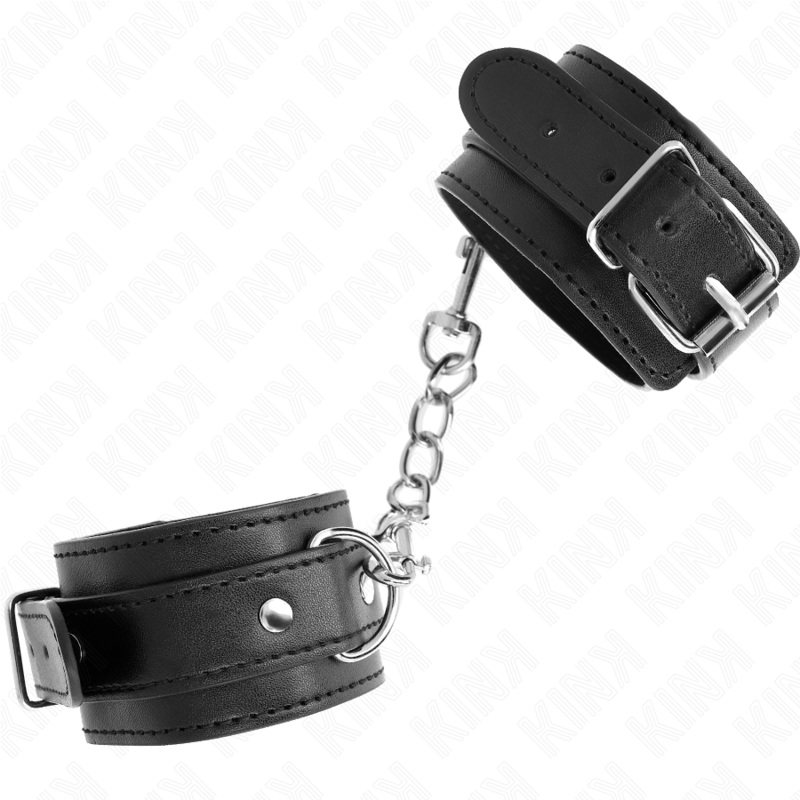 KINK - THIN WRIST CUFFS BLACK ADJUSTABLE 21-33 CM