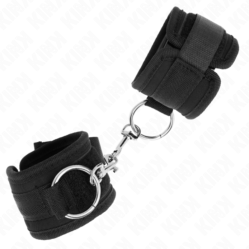 KINK - BLACK ADJUSTABLE WRIST RESTRAINTS 18-35 CM X 6 CM