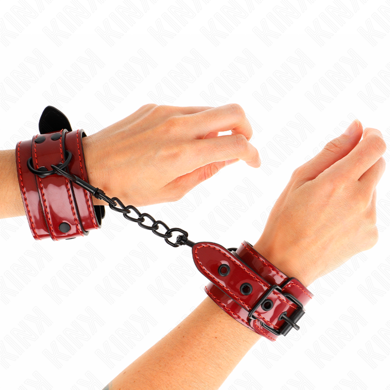 KINK - DARK RED WRIST GUNS 23 X 5 CM