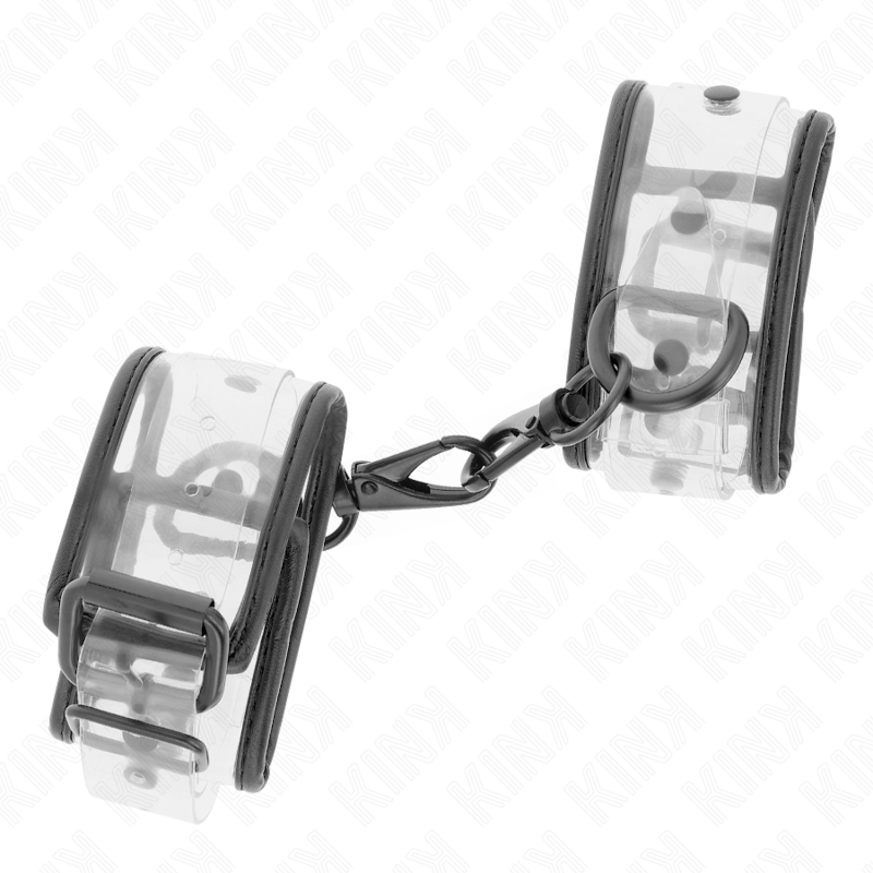 KINK - TRANSPARENT WRIST CUFFS ADJUSTABLE 18-30 CM X 5.5 CM