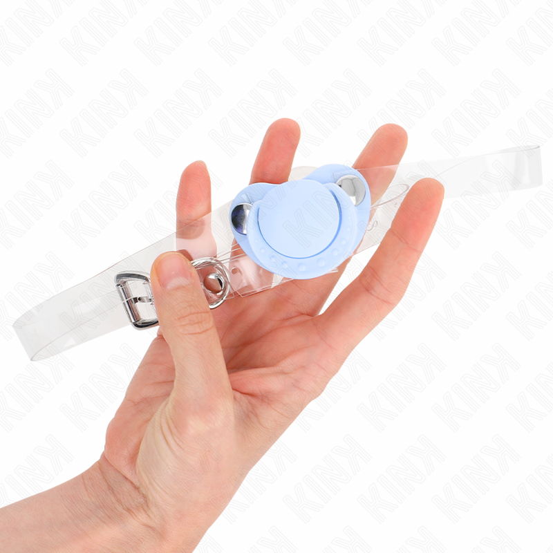 KINK - LIGHT BLUE PACIFIER-SHAPED FLUFF 5.5 x 4 CM ADJUSTABLE 43-60 CM