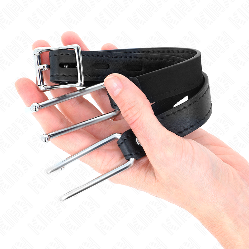 KINK - METAL HOOK TOUGH 11.5 CM WITH FAUX LEATHER STRAP ADJUSTABLE 39-58 CM X 2 CM