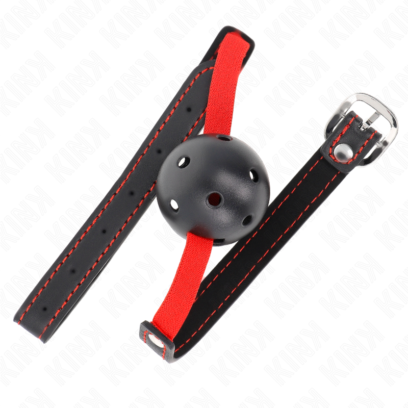 KINK - HOLLOW HARD MOUTH 4.5 CM GAGGLE WITH ELASTIC BELT 56 x 1.5 CM