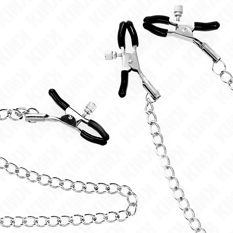 KINK - TRIPLE NIPPLE AND CLIP CLAMPS WITH CHAIN ​​MODEL 0