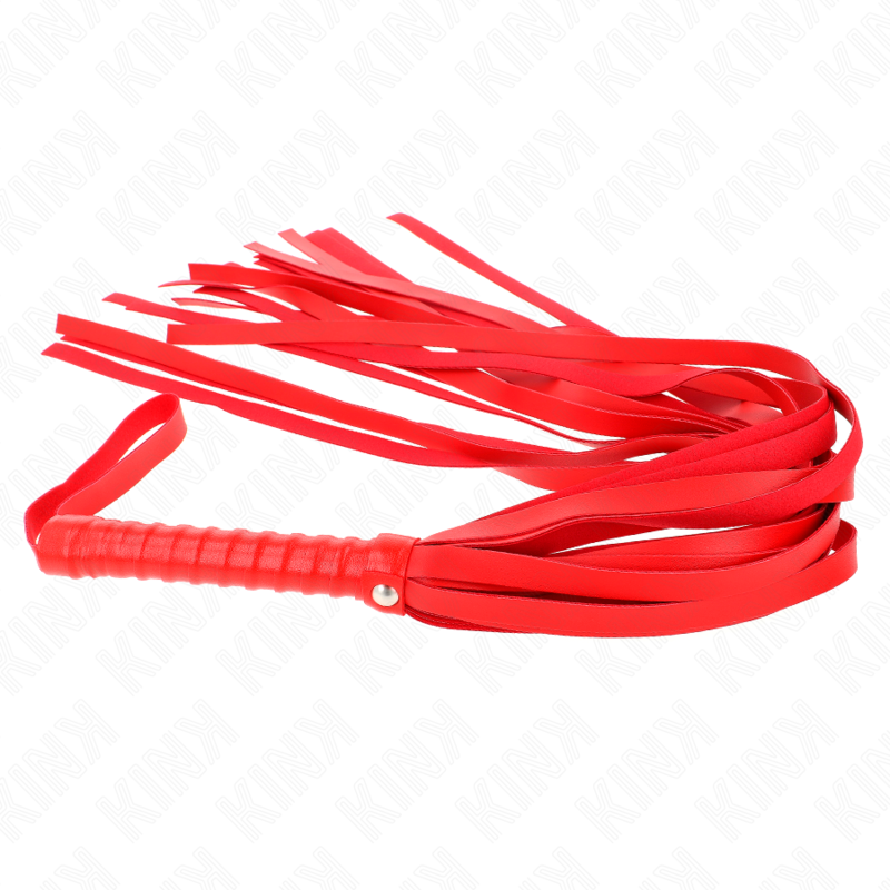 KINK - RED WHIP WITH SHORT HANDLE AND LONG TAIL 70 CM