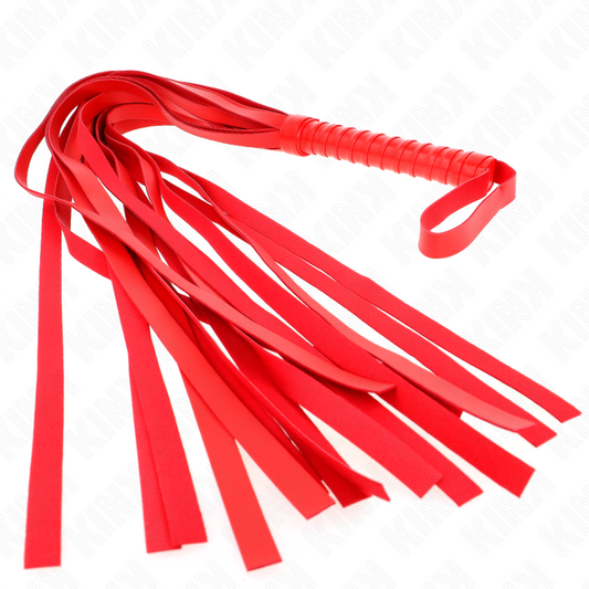 KINK - RED WHIP WITH SHORT HANDLE AND LONG TAIL 70 CM
