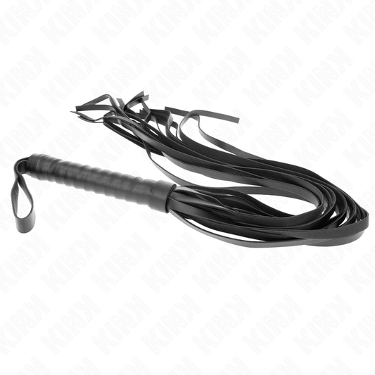 KINK - NEGRO WHIP WITH SHORT HANDLE AND LONG TAIL 70 CM
