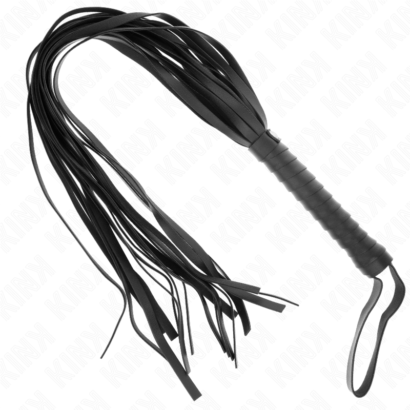 KINK - NEGRO WHIP WITH SHORT HANDLE AND LONG TAIL 70 CM