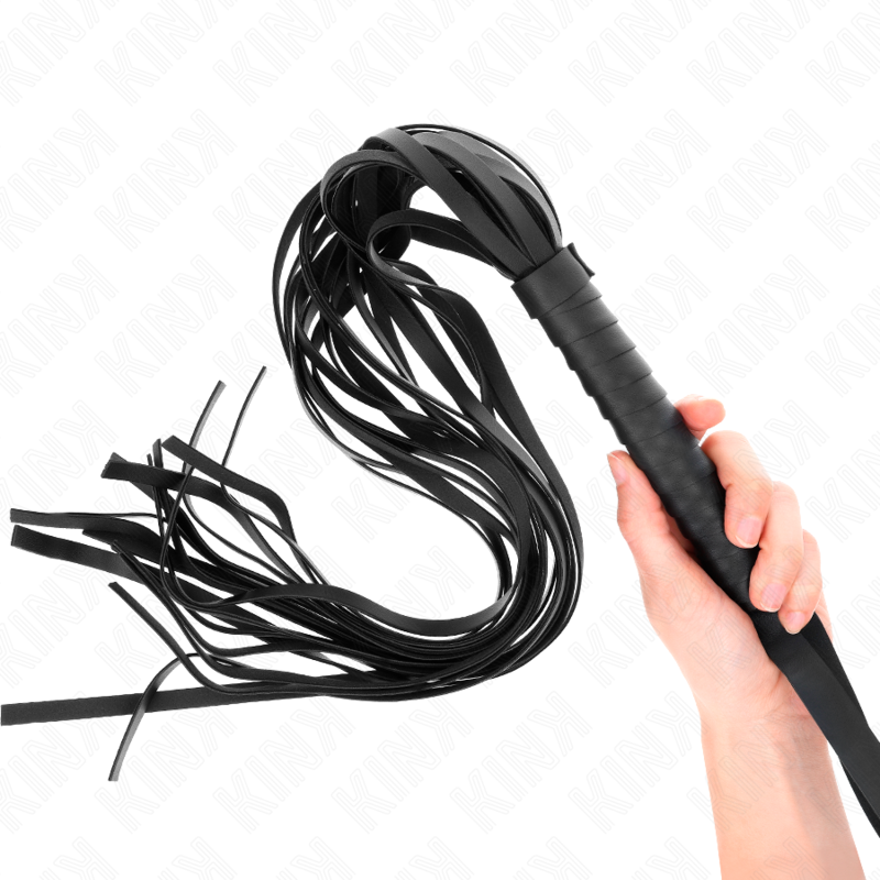 KINK - NEGRO WHIP WITH SHORT HANDLE AND LONG TAIL 70 CM