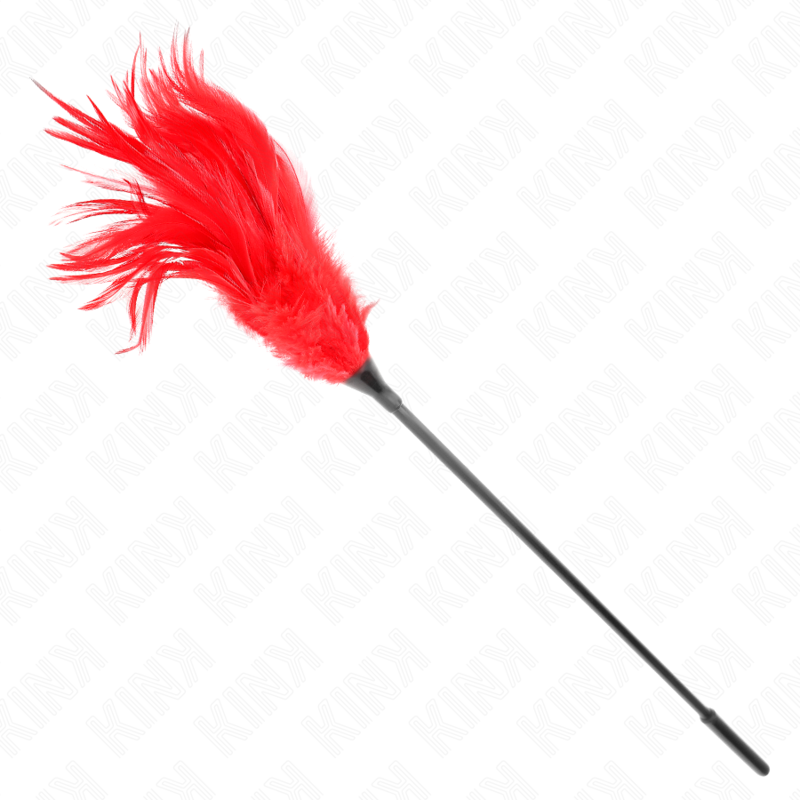 KINK - MULTIPLE RED TICKET FEATHERS 45 CM