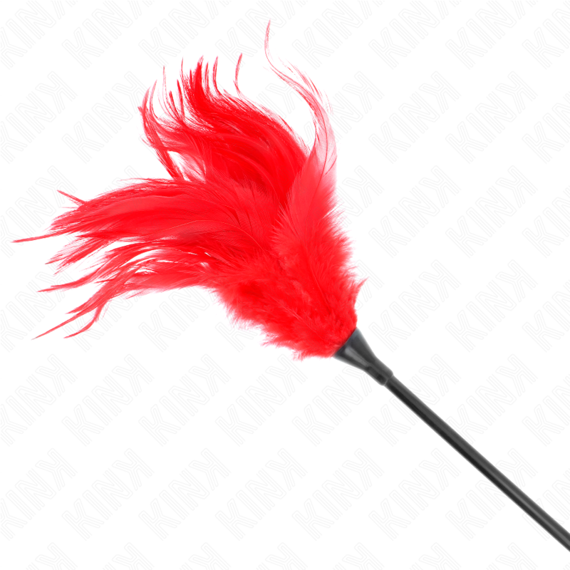 KINK - MULTIPLE RED TICKET FEATHERS 45 CM