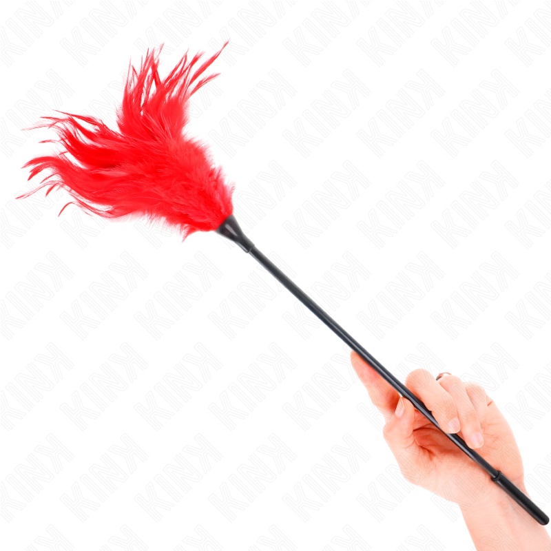 KINK - MULTIPLE RED TICKET FEATHERS 45 CM