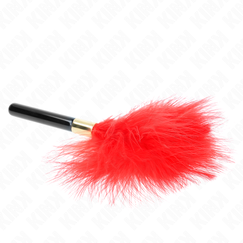 KINK - RED-GOLD METAL TICKLE FEATHERS 18 CM