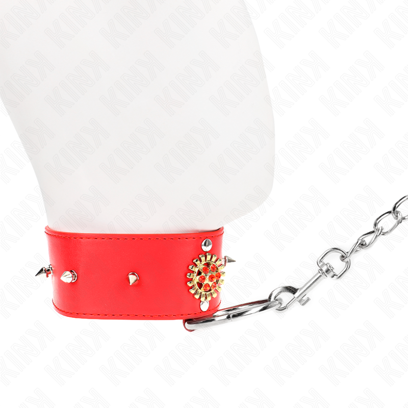 KINK - RED DIAMOND CHAIN ​​WITH 65 CM ADJUSTABLE BELT 35-51 CM X 7 CM