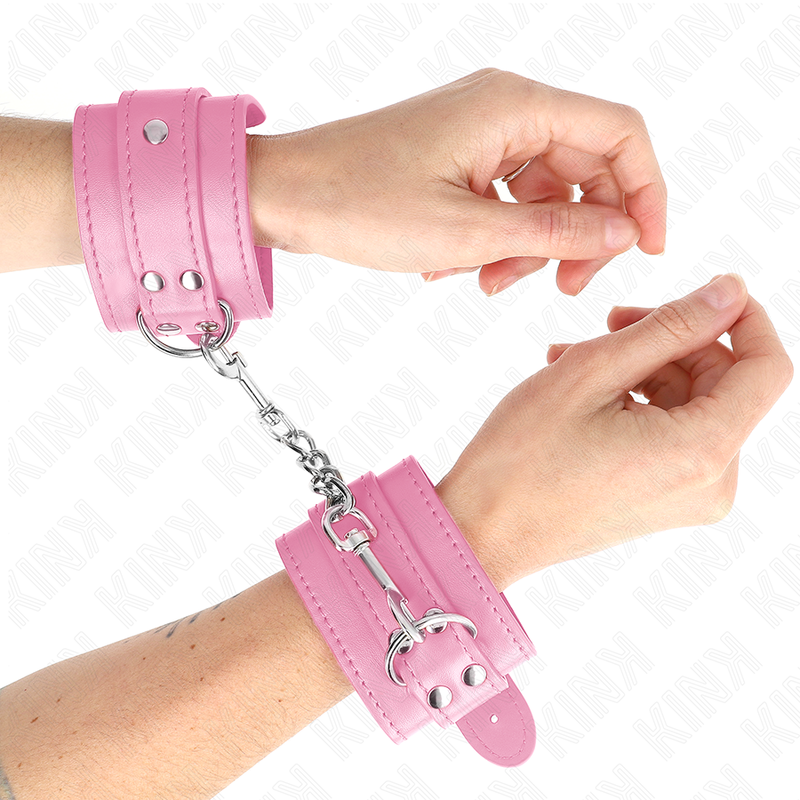 KINK - SIMPLE PINK WRIST RESTRAINTS ADJUSTABLE 20-23 CM X 5.5 CM