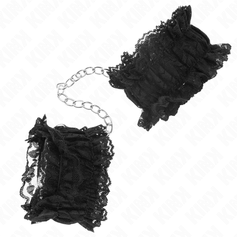 KINK - ELASTIC LACE WRIST RESTRAINTS NEGRO