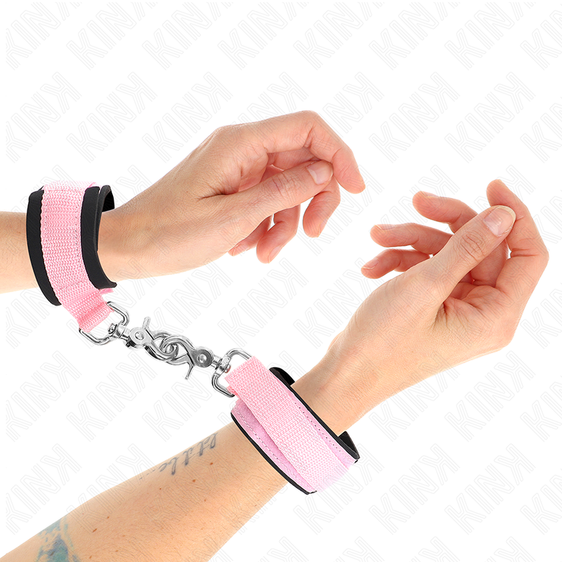 KINK - ADJUSTABLE NEOPRENE HAND RESTRAINTS PINK ADJUSTABLE 22-34 CM