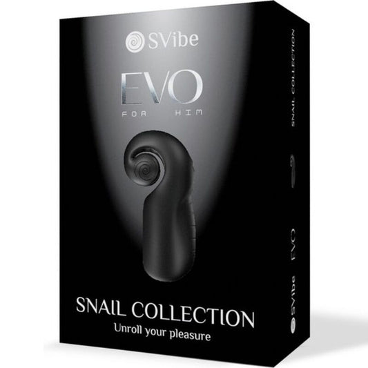 SNAIL VIBE - EVO FOR HIM MALE MASTURBATOR SLIDE NROLL BLACK