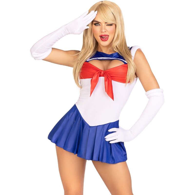 LEG AVENUE - SEXY SAILOR COSTUME MULTI-COLOR S