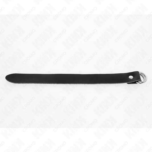 KINK - LEATHER PENIS RING WITH PUNCTURE 22 X 2 CM