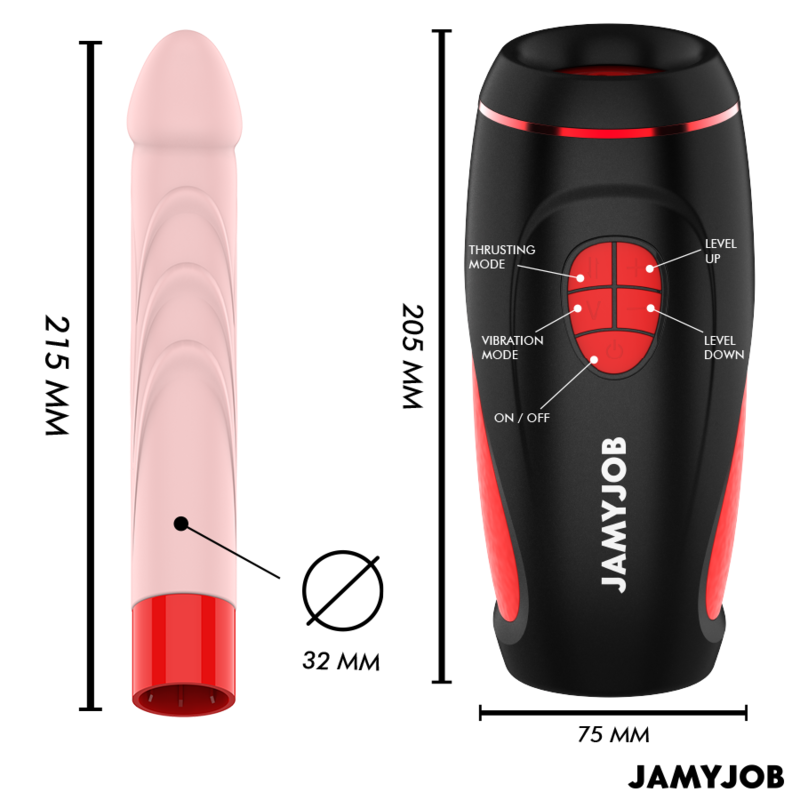 JAMYJOB - PYSTON BASE AUTOMATIC MASTURBATOR WITH REMOTE CONTROL
