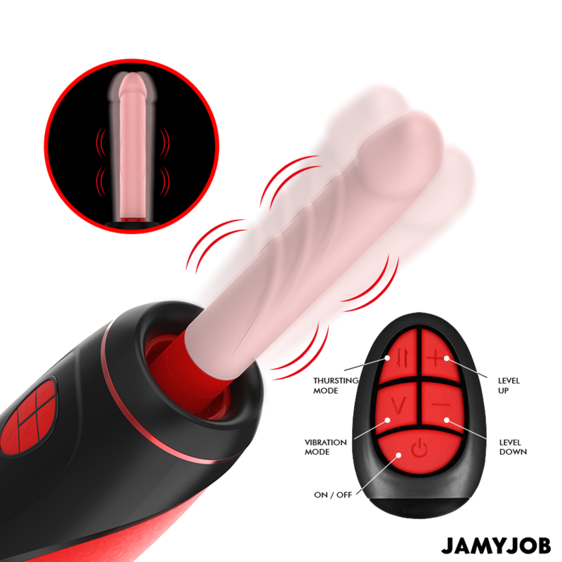 JAMYJOB - PYSTON BASE AUTOMATIC MASTURBATOR WITH REMOTE CONTROL