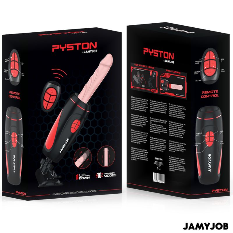 JAMYJOB - PYSTON BASE AUTOMATIC MASTURBATOR WITH REMOTE CONTROL