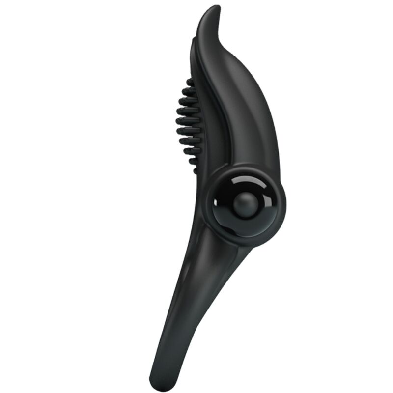 PRETTY LOVE - DOUBLE VIBRATION RING + CLITORAL Stimulator 10 VIBRATIONS BLACK